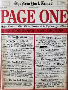 Major events 1920 to 1978 as presented in The newYork Times